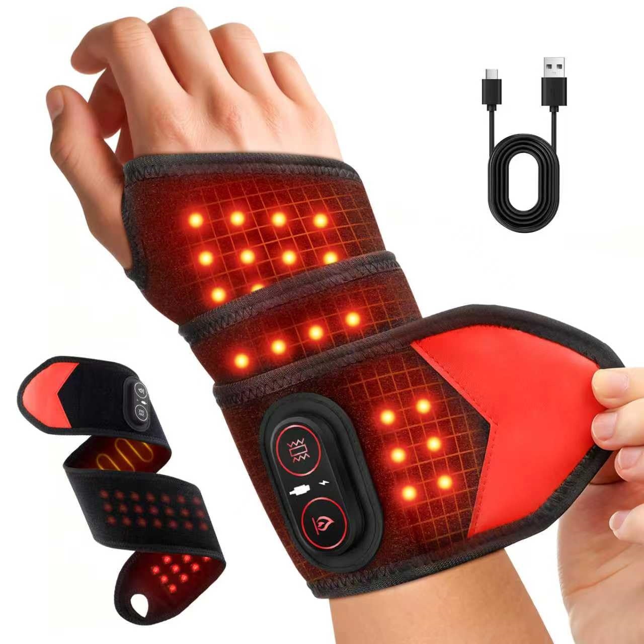 Knee Support Brace - Портативный браслет для светотерапии с красным