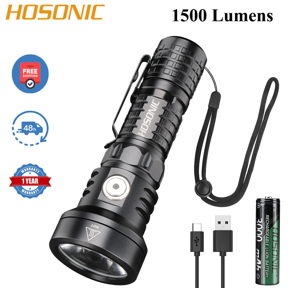 Running Headlamp Led - HOSONIC EC12 1500LM карманный фонарик с