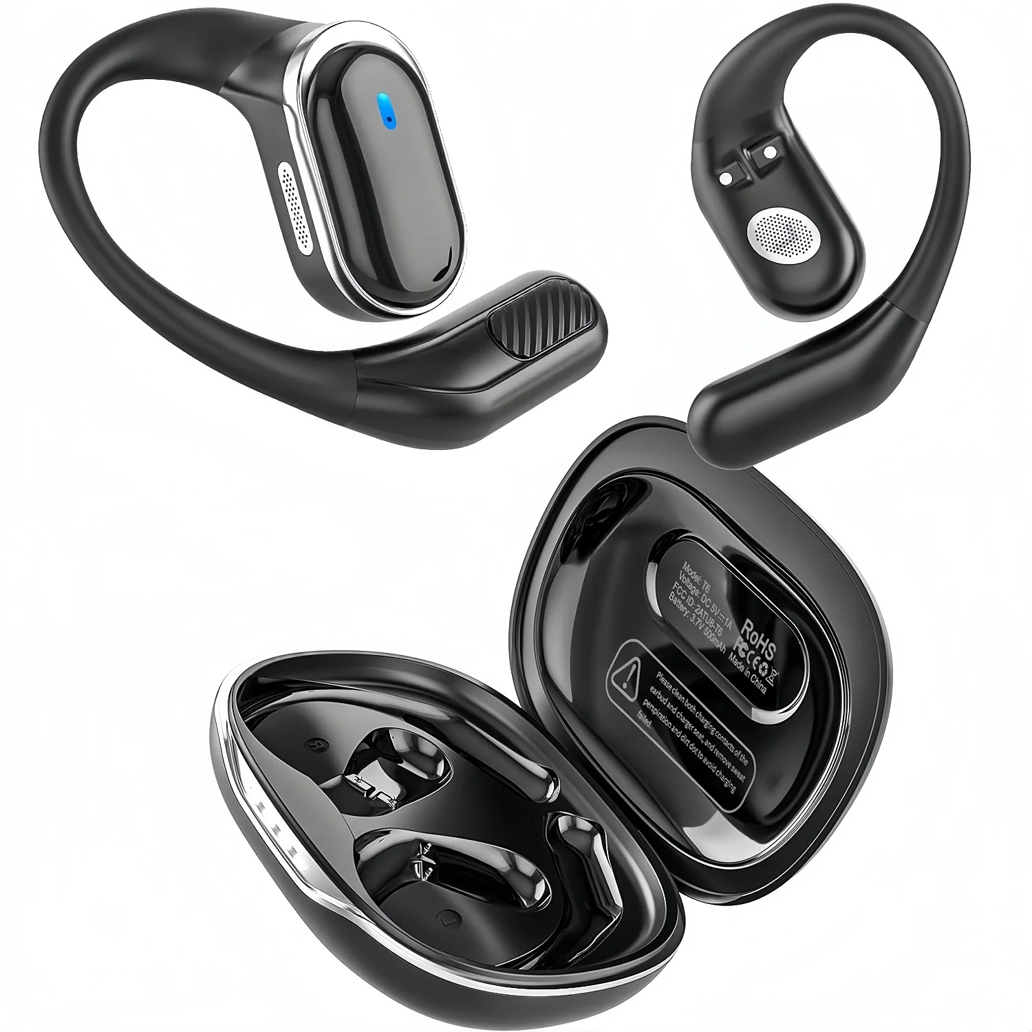 Earphone Sport Hook - Беспроводные Bluetooth-наушники с микрофоном, гарнитура с