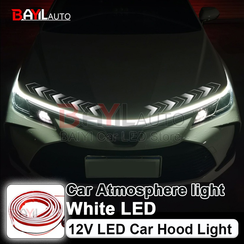 Белая полоса освещения на капо – обзор и цена Running Headlamp Led