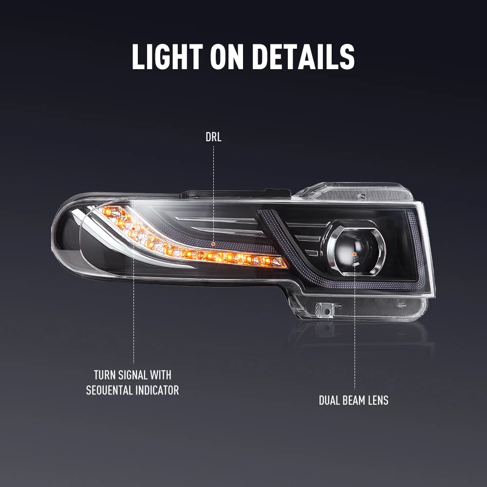 2 шт. автомобильный Стайлинг ф – обзор и цена Running Headlamp Led